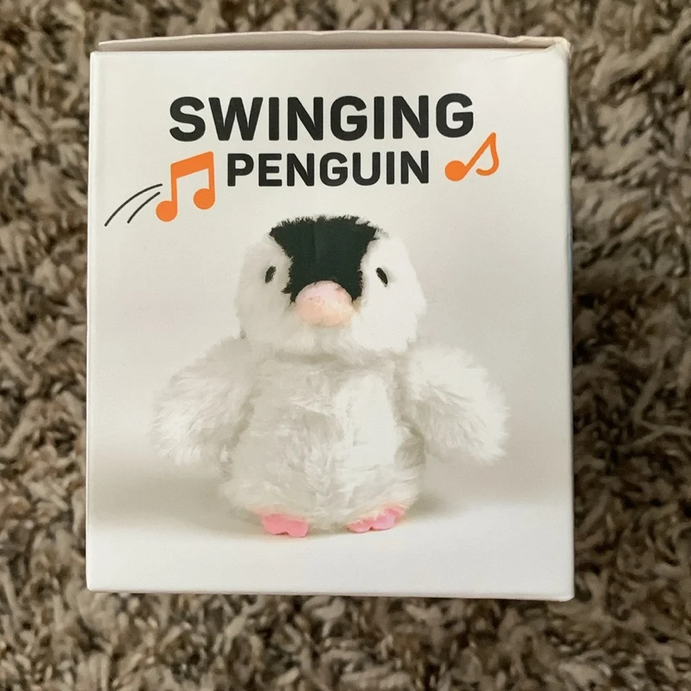 NWOT Swinging Penguin Cat Toy